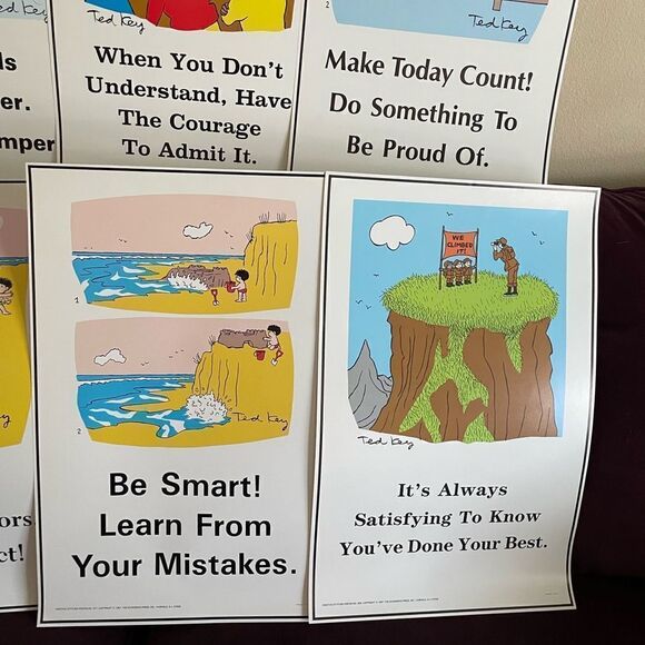 Positive Attitude 1980’s Posters Think Ahead Do The Right Thing set of 6! - Picture 11 of 15